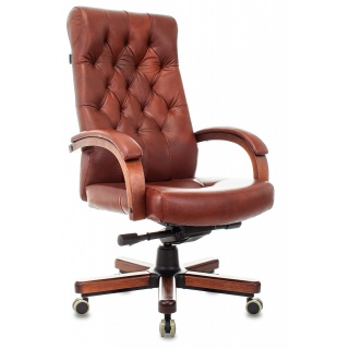 Кресло Бюрократ T-9928 WALNUT коричневый