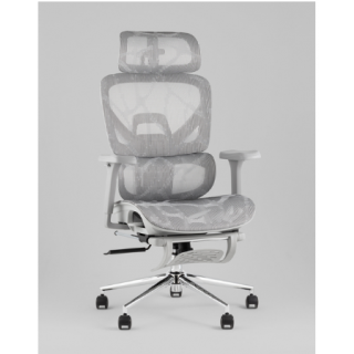 Кресло TopChairs Vertus серая сетка