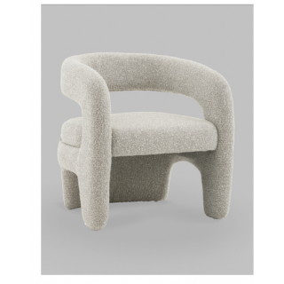 Дизайнерское кресло лаунж Bones серебристый