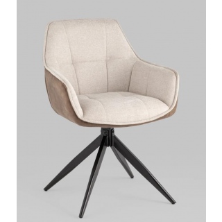 Стул обеденный Alba бежевый спинка экокожа