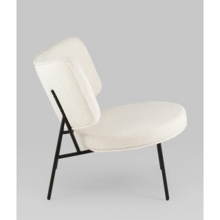 Мини-кресло District Lounge букле белый