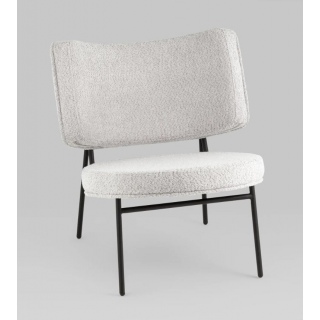 Мини-кресло District Lounge букле светло-серый