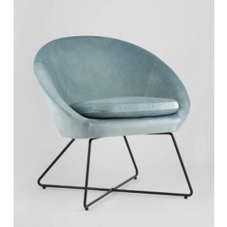 Кресло Колумбия пыльно-голубое 