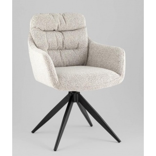 Стул мягкий Nia светло-серый букле