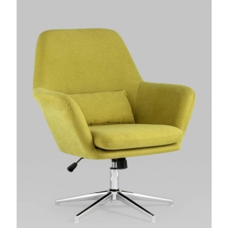 Кресло мягкое Рон травяной крутящиеся на одной ножке 
