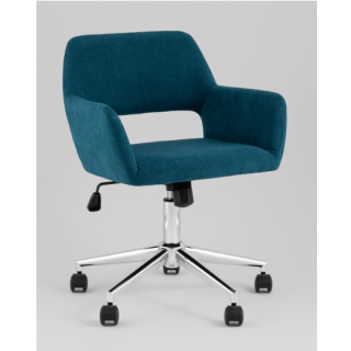 Стул офисный ROSS рогожка синий